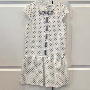 Janie and Jack Polka Dot Dress with Bow